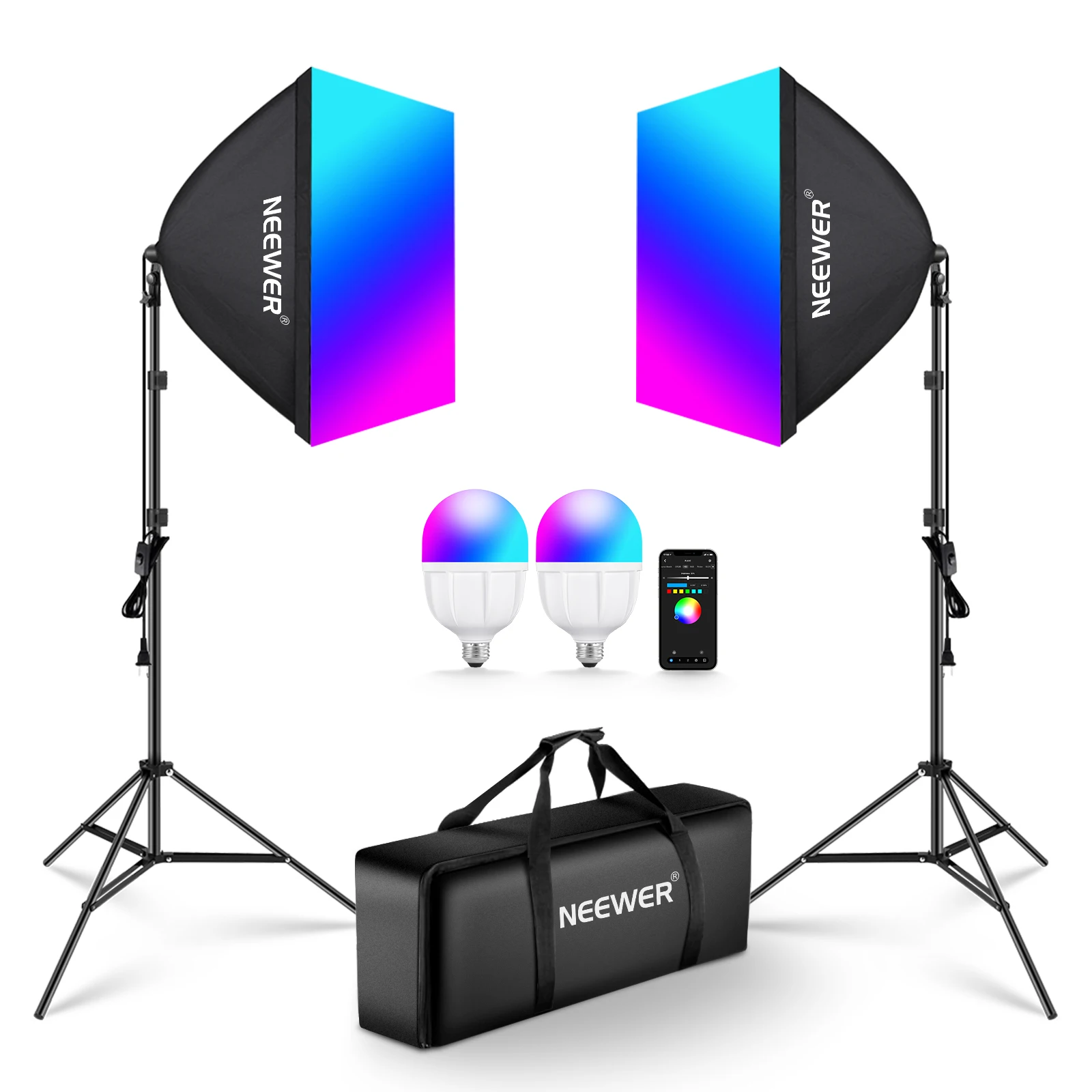 Lighting Effect In Photography - Kit di Illuminazione Softbox RGB NEEWER