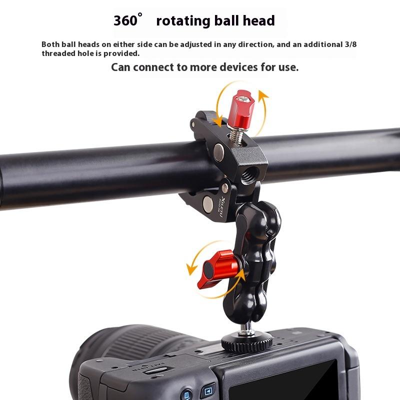 Photography Lighting Position - Super morsetto per fotocamera con doppia