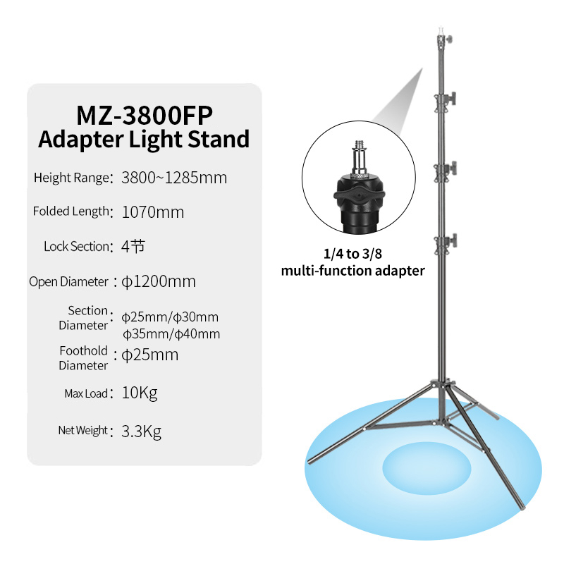 Good Lighting In Photography - JINBEI MZ-3800FP Stativo Professionale per Fotografia