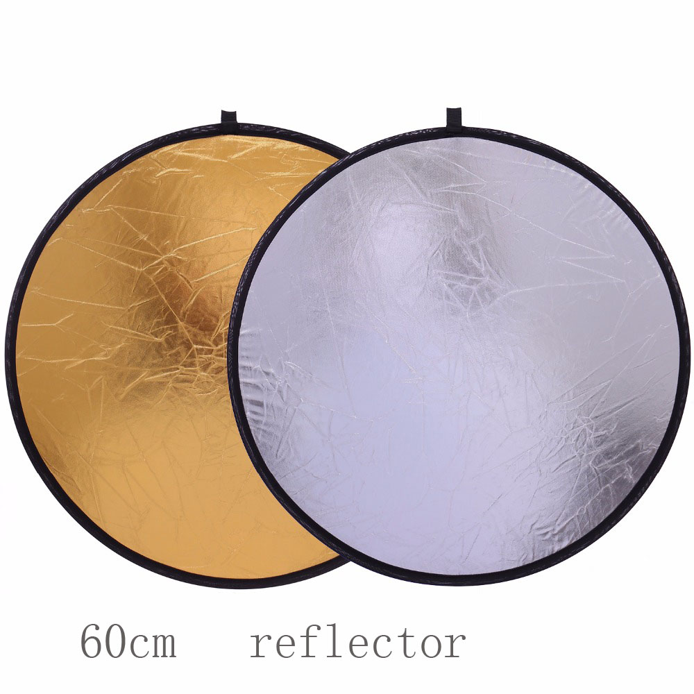 Reflector Disc Silver - Riflettore di luce a disco portatile