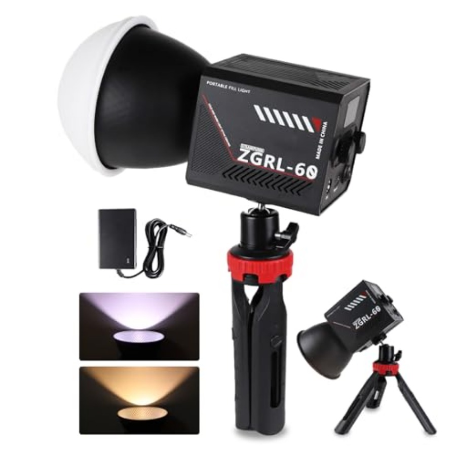 Photography Lighting Portable - Luce video LED COB da 60W