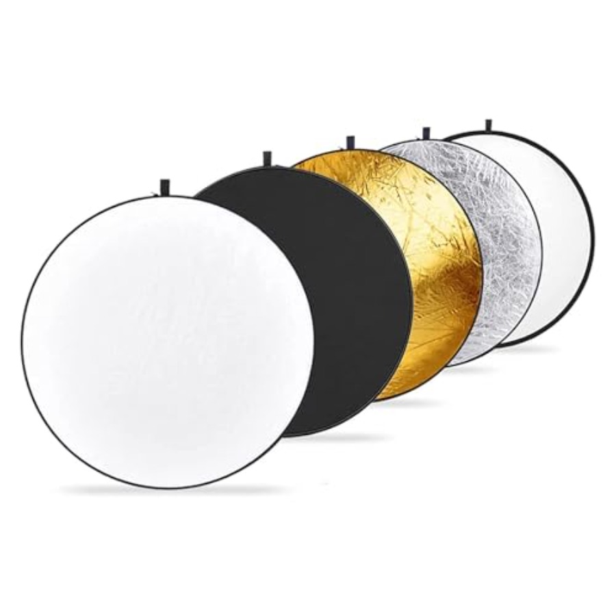 Reflector Disc Silver - Riflettore Diffusore Luminoso Pieghevole 5 in