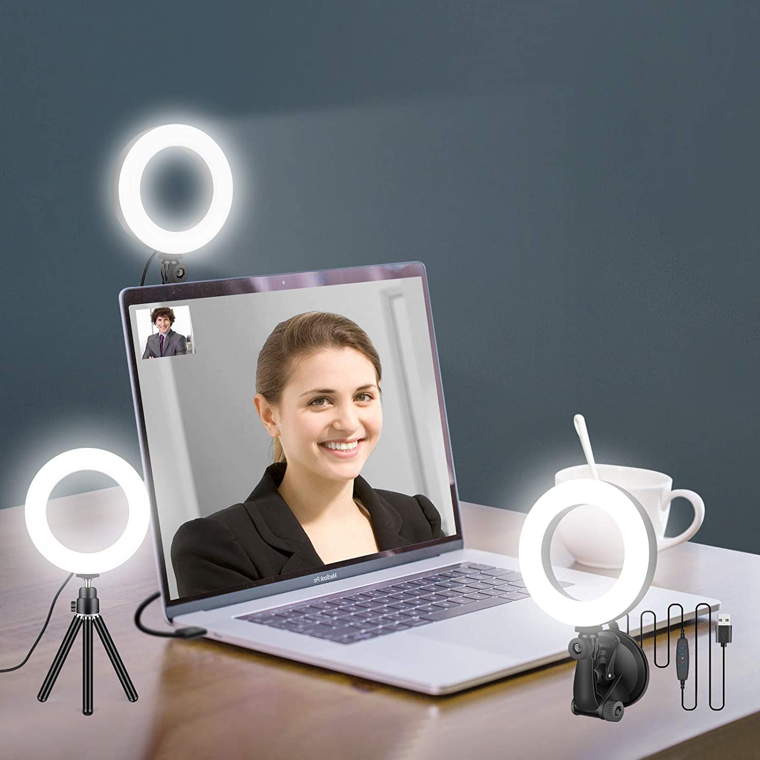 Stand Lighting Photography - Anello luminoso da 16 cm per
