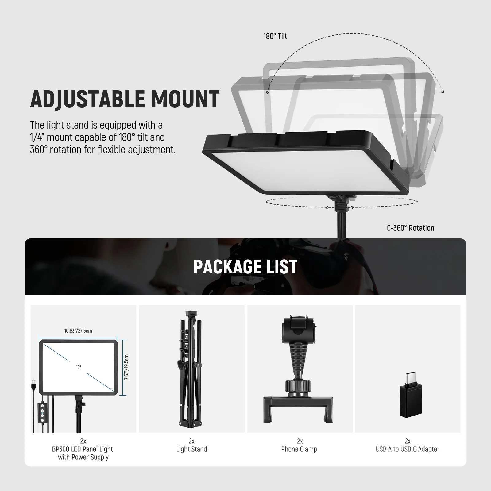 Photography Lighting Kit Neewer - NEEWER BASICS Kit di illuminazione per