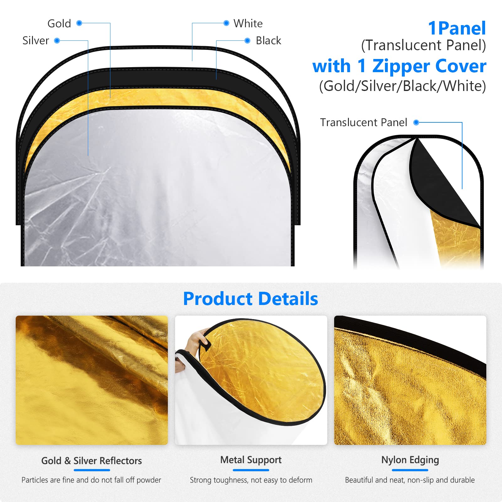 NEEWER Riflettori di luce per  - Reflector Disc Silver recensione e prezzo