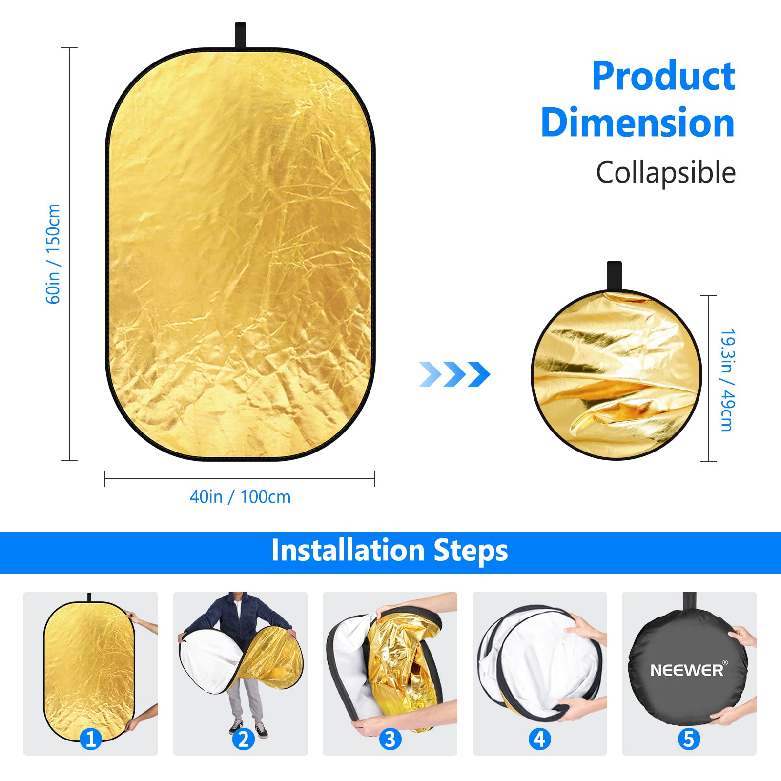NEEWER Riflettori di luce per  - Reflector Disc Silver recensione e prezzo