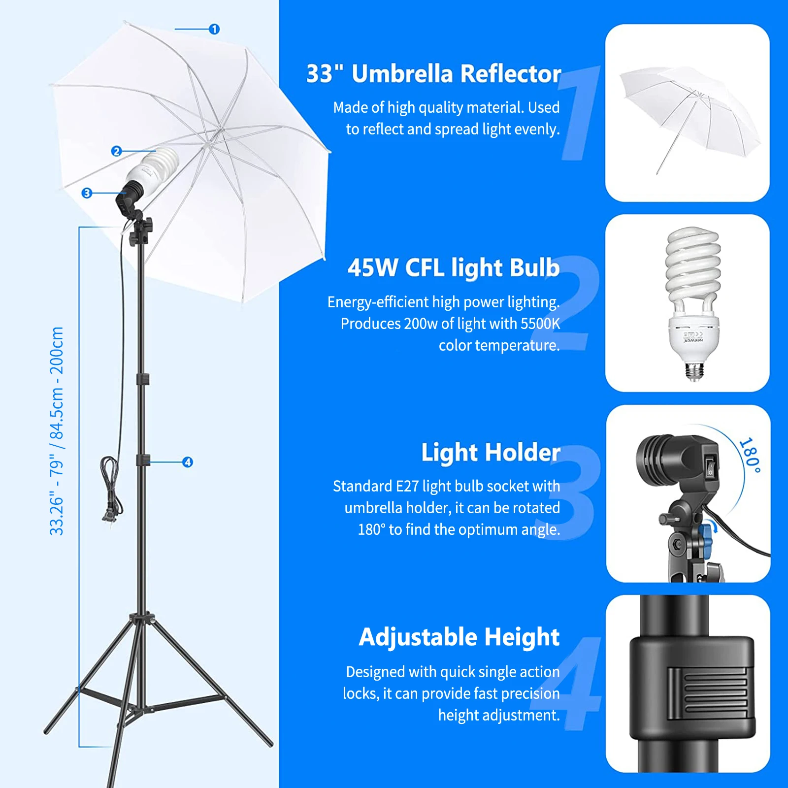Kit di Illuminazione per Fotog - Photography Lighting Kit Neewer recensione e prezzo