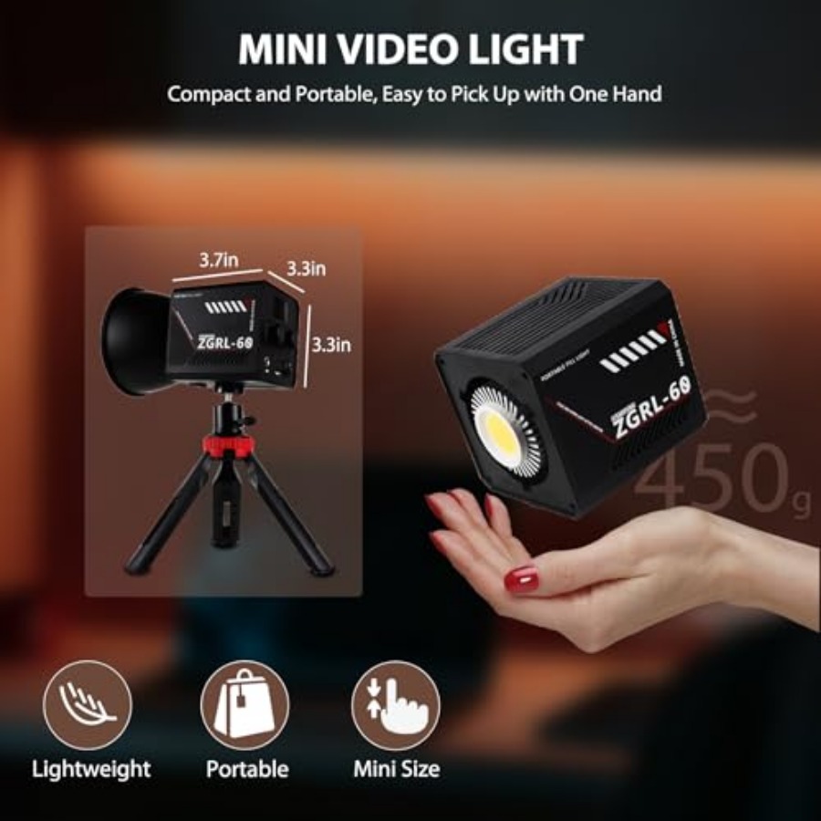 Luce video LED COB da 60W port - Photography Lighting Portable recensione e prezzo