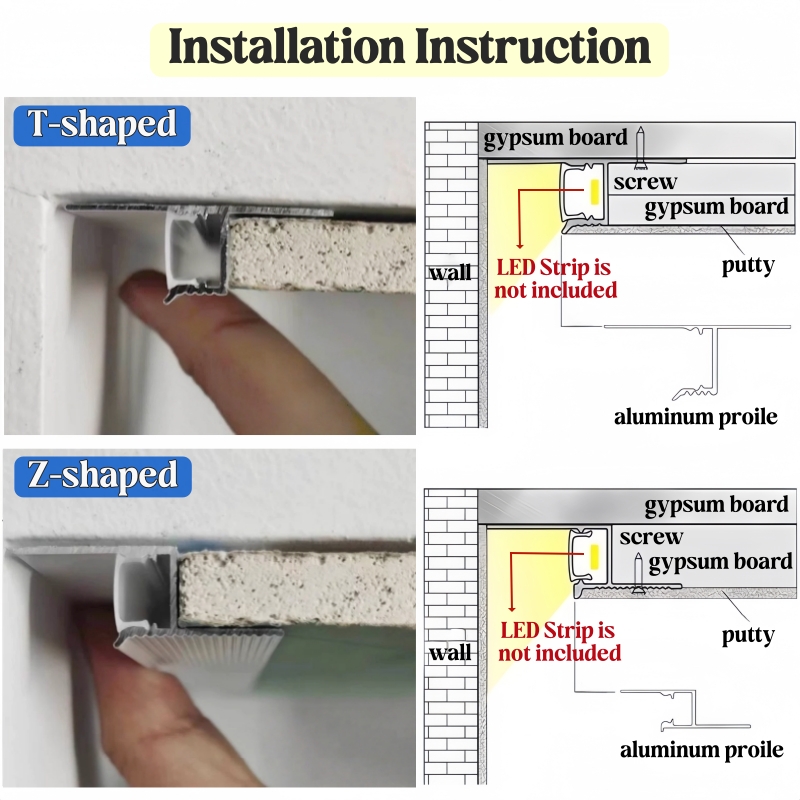 Profilo LED in alluminio a for - Diffusion Material Roll recensione e prezzo
