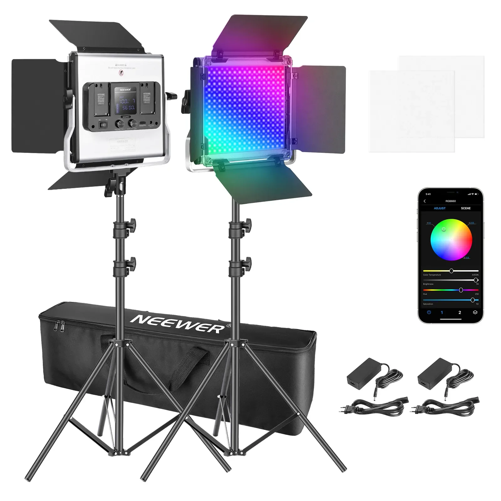 Neewer 2 Pacchi di Luci LED RG - Photography Lighting Kit Neewer recensione e prezzo