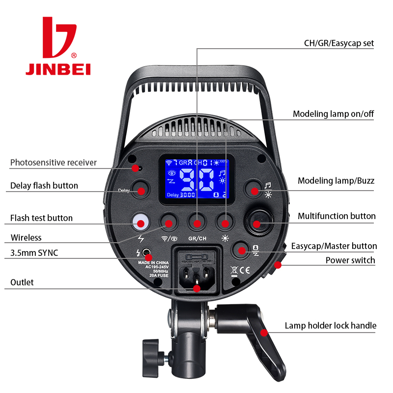 JINBEI DPX-800II 800W 25W LED  - Good Lighting In Photography recensione e prezzo