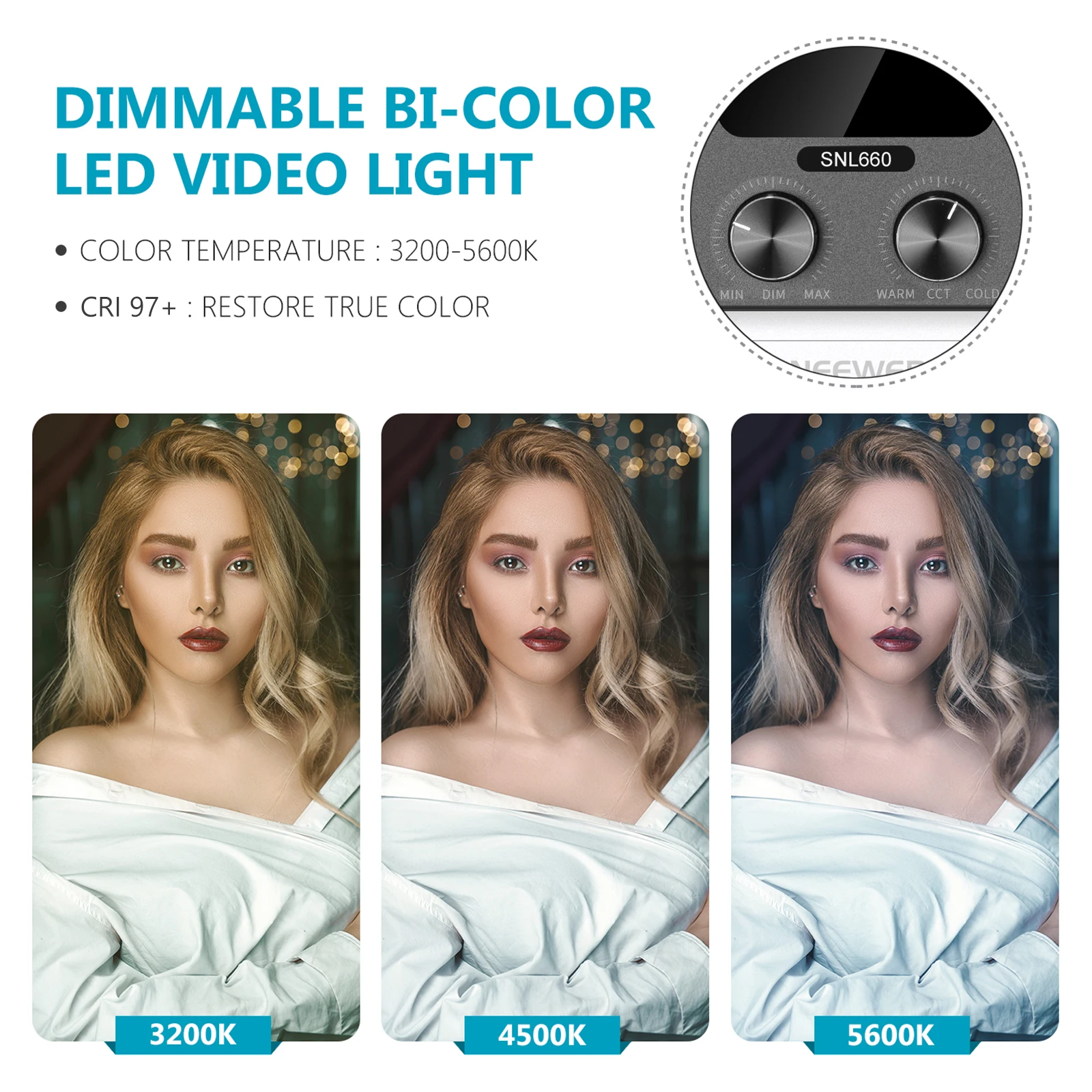 Neewer 660 LED Video Light 40W - Photography Lighting Kit Neewer recensione e prezzo